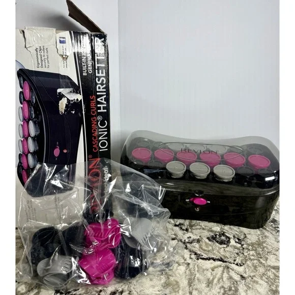 Revlon Perfect Heat Cascading Curls Ionic Hairsetter Curlers NIB - Picture 4 of 8